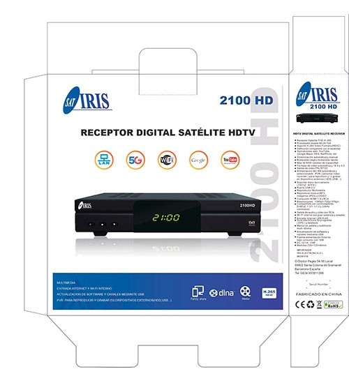 Decodificador Iris 2100 HD: experiencia en alta definición y